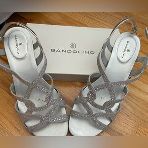 Bandolino Galtelli Embellished Slingback Wedge Sandals